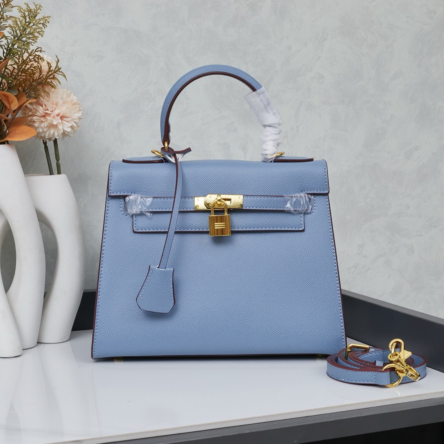 HERMÈS 25CM KELLY SELLIER ORANGE EPSOM LEATHER GOLD HARDWARE - 1:1 HIGH END