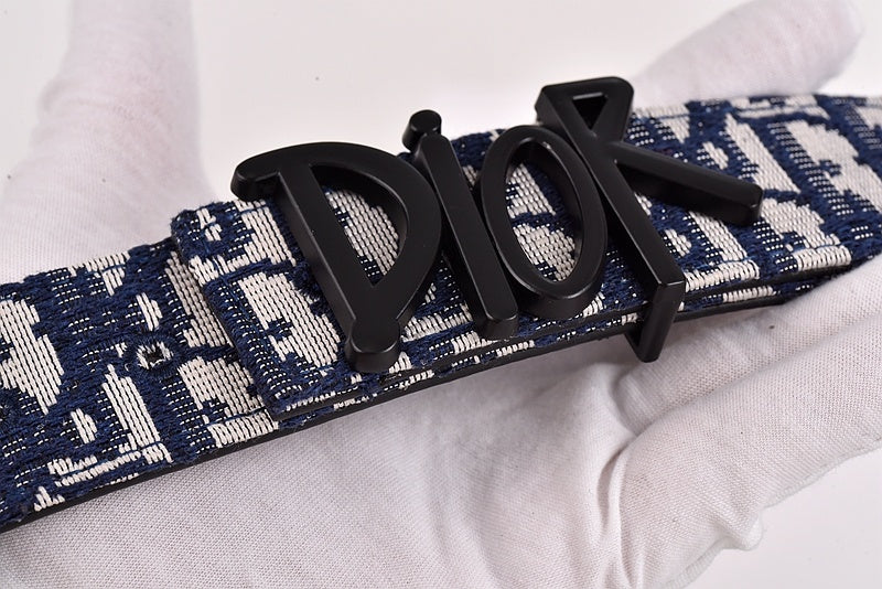 DIOR OBLIQUE DIOR LETTER RETRO BUCKLE BELT – FULL SET – 1:1 HIGH END