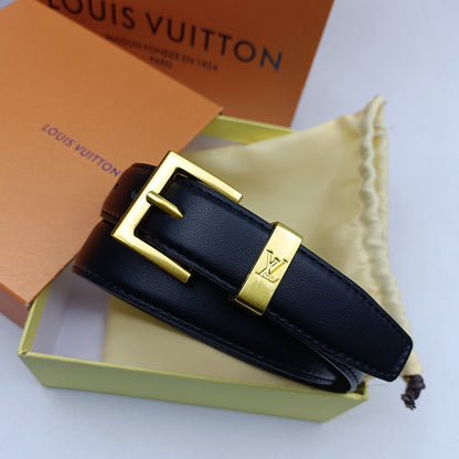 LOUIS VUITTON EPI LEATHER AND CROCODILE RETRO PIN BUCKLE BELT – FULL SET – 1:1 HIGH END