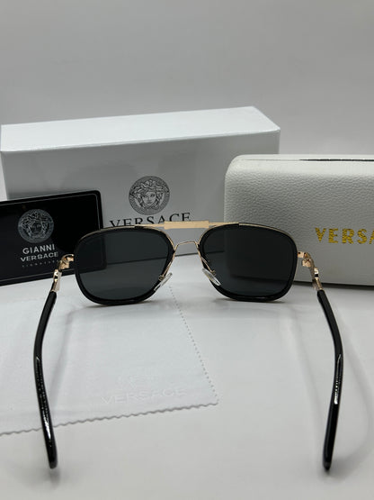 Versace Sonnenbrille in Roségold mit dunkle Gläser V2