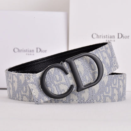 DIOR OBLIQUE CD CD-ICON BUCKLE BELT – FULL SET – 1:1 HIGH END