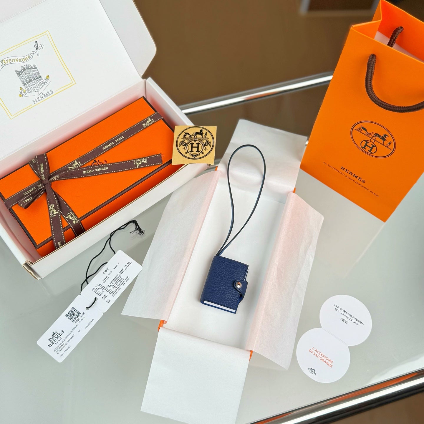 HERMÈS CARMEN NOTEBOOK CHARM – FULL SET – 1:1 HIGH END