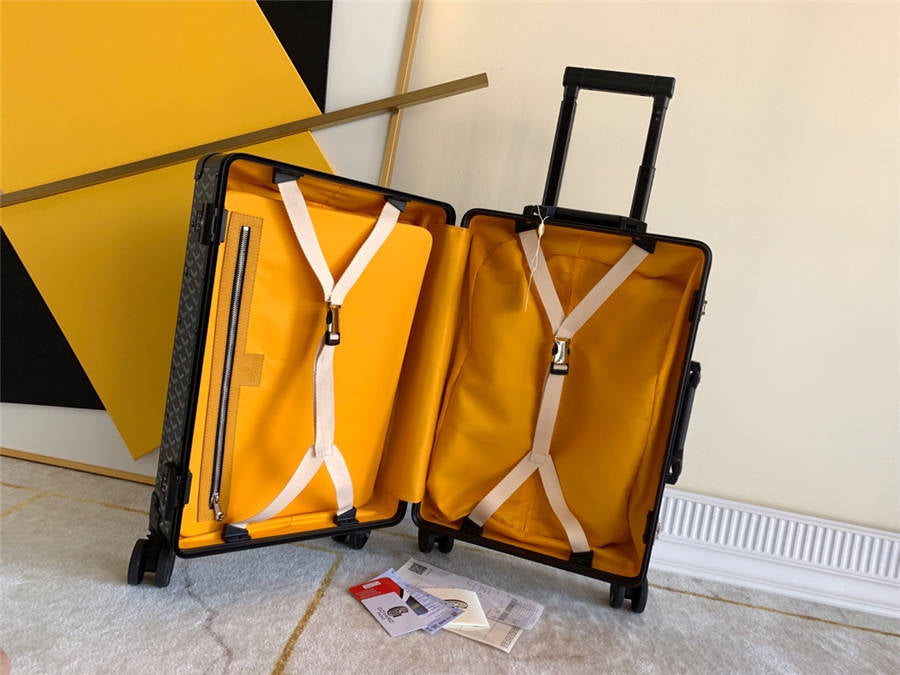 Goyard 1:1 Premium Trolley Suitcase – Luxury Chevron Design, Various Colors