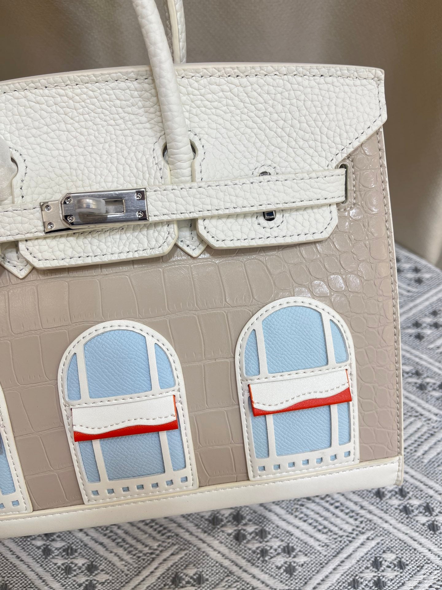 HERMÈS BIRKIN Hermès "Snow" Faubourg Birkin Sellier 30 Neige Matte Alligator Palladium Hardware Limited Edition  - 1:1 HIGH END