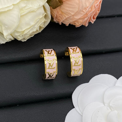 LOUIS VUITTON LV ICONIC ENAMEL EARRINGS – Full Set - 1:1 HIGH END