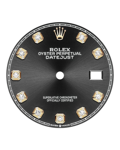 Rolex Datejust Black with Diamonds 36mm - Oyster - U1 FACTORY - AUTOMATIK