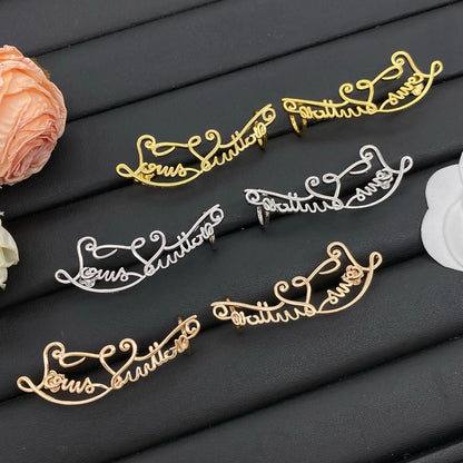 LOUIS VUITTON LV SCRIPT HOOPS – FULL SET - 1:1 HIGH END