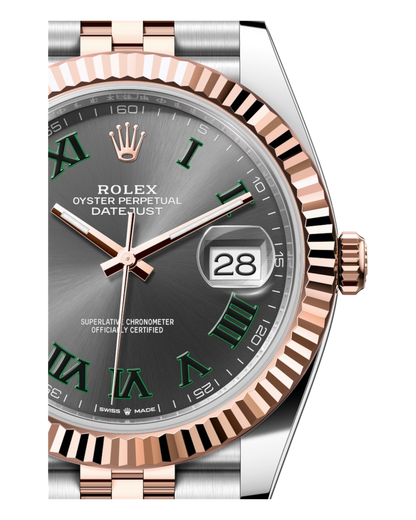 Rolex Datejust 41mm Wimbledon Dial Rosegold Bicolor Jubilee - U1 FACTORY - AUTOMATIK