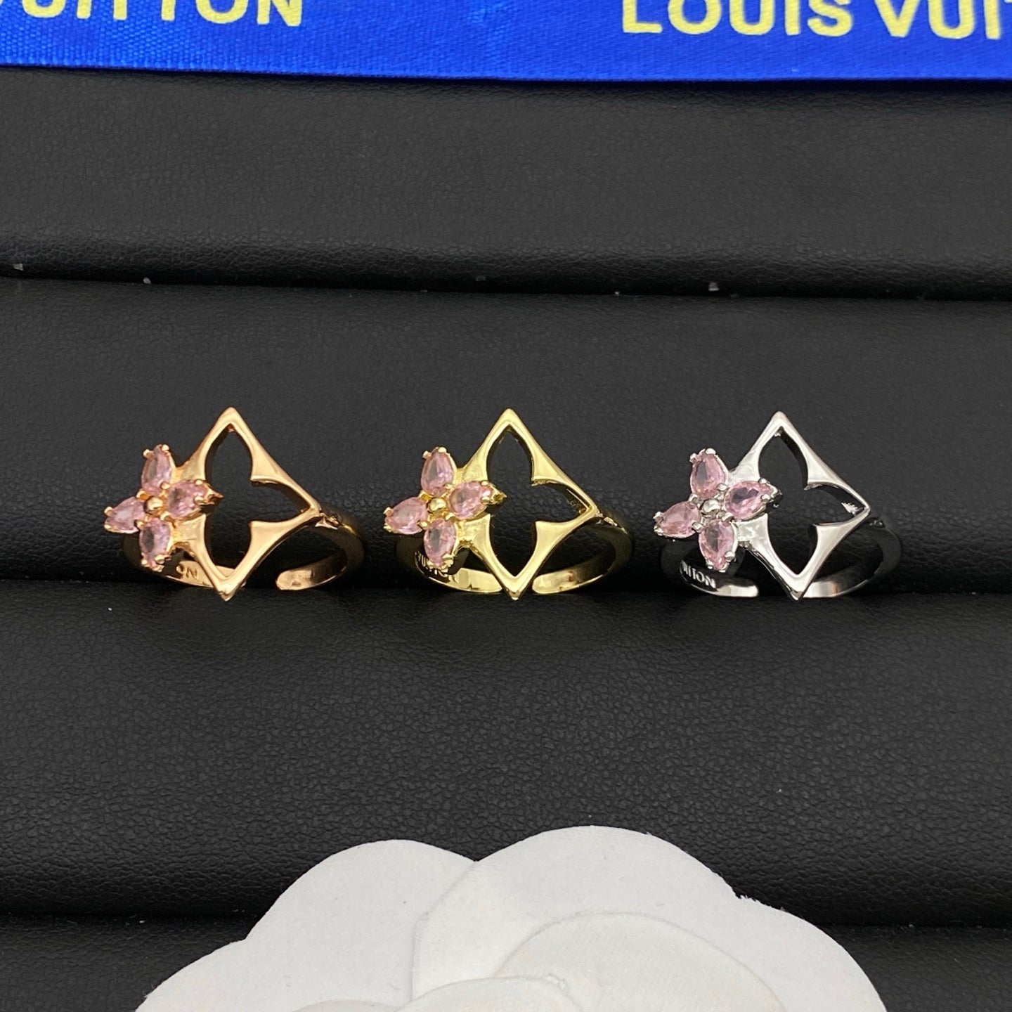 LOUIS VUITTON PINK BLOSSOM RING – Full Set - 1:1 HIGH END
