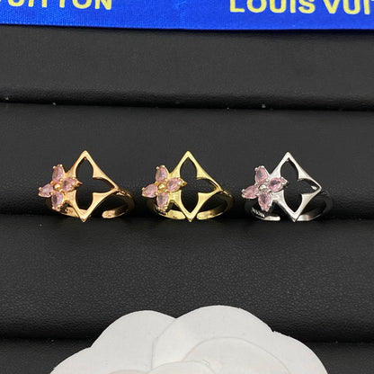 LOUIS VUITTON PINK BLOSSOM RING – Full Set - 1:1 HIGH END
