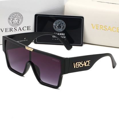 VERSACE OVERSIZED SHIELD SUNGLASSES – FULL SET – 1:1 HIGH END