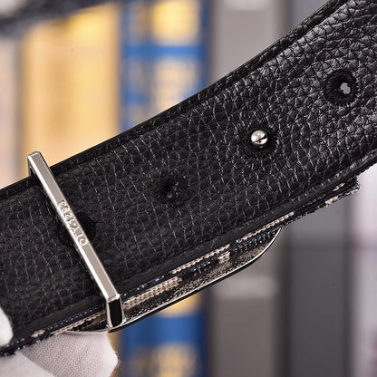 DIOR OBLIQUE CD RETRO BUCKLE BELT – FULL SET – 1:1 HIGH END