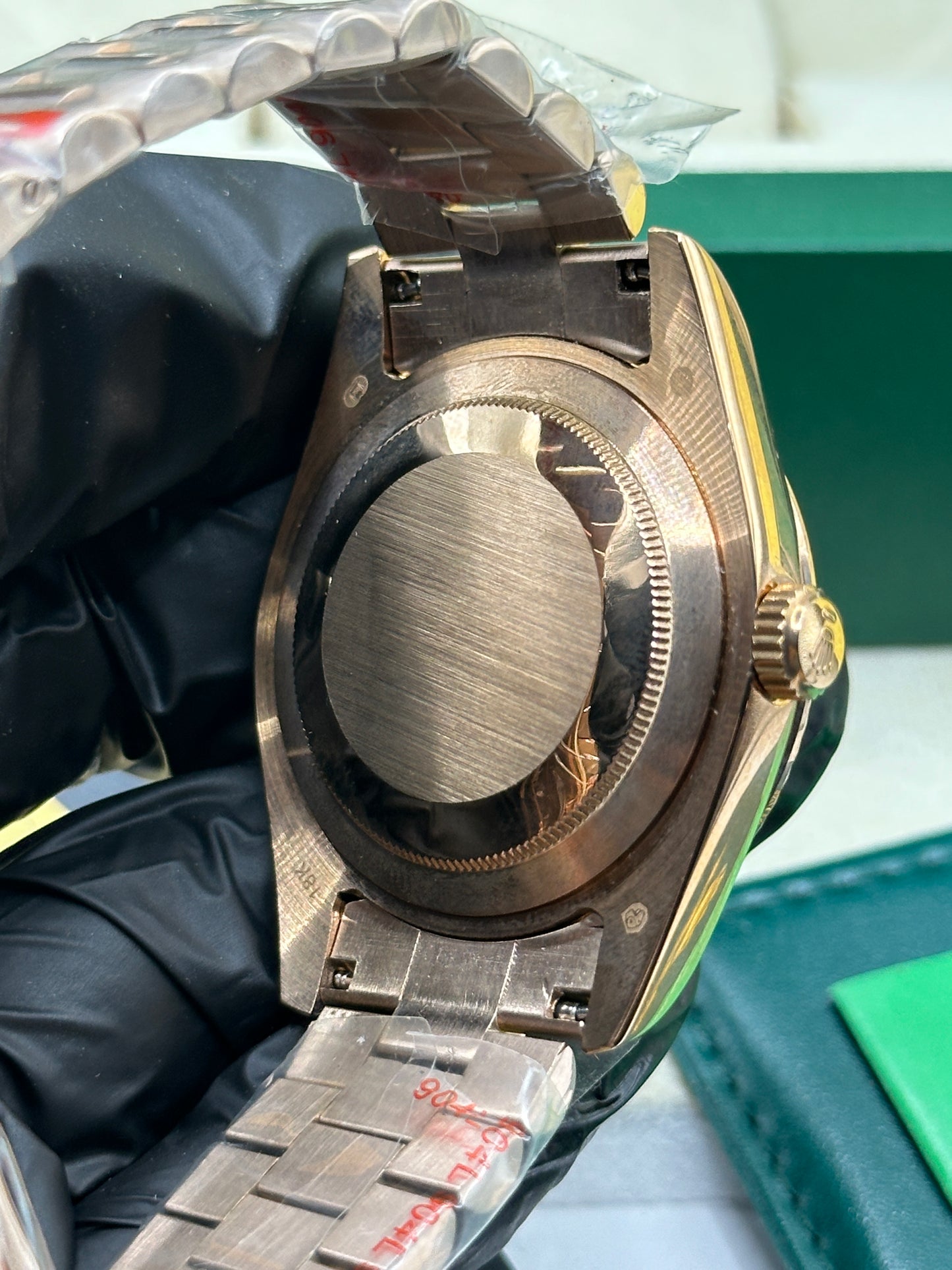 Rolex Day-Date Black Roman Dial, 40mm Yellow Gold President - U1 FACTORY - AUTOMATIK