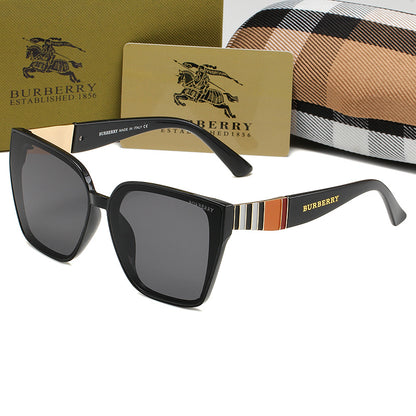 BURBERRY BB CLASSIC STRIPED SUNGLASSES – FULL SET – 1:1 HIGH END