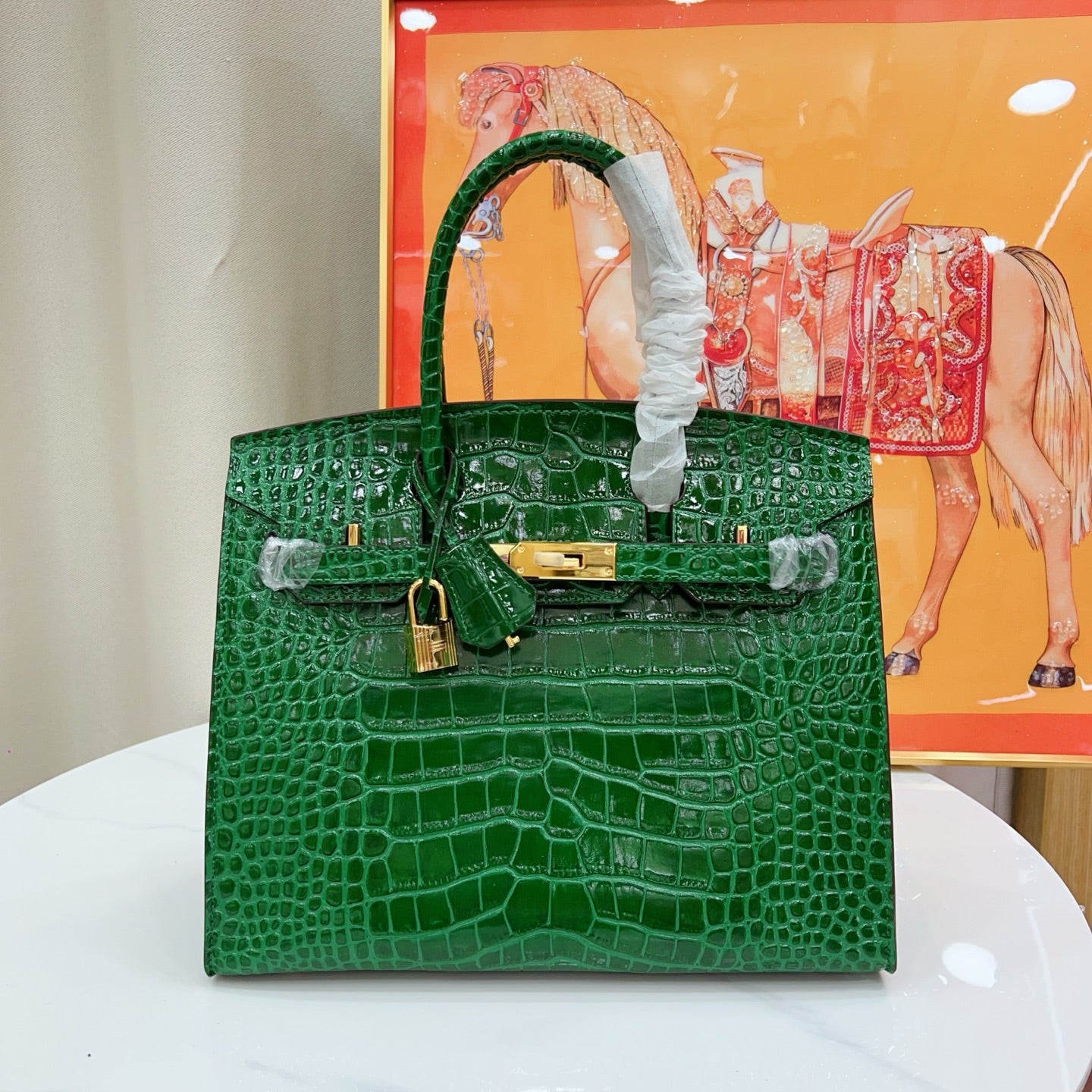 HERMÈS BIRKIN 30CM CROCODILE GOLD HARDWARE - 1:1 HIGH END