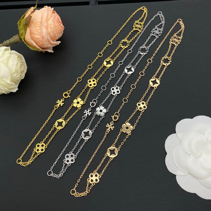 LOUIS VUITTON MONOGRAM FLOWER NECKLACE – Full Set - 1:1 HIGH END