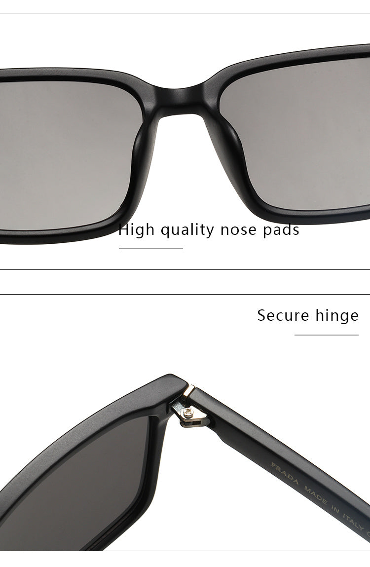 PRADA RECTANGULAR LOGO SUNGLASSES – FULL SET – 1:1 HIGH END