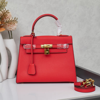 HERMÈS 25CM KELLY SELLIER ORANGE EPSOM LEATHER GOLD HARDWARE - 1:1 HIGH END