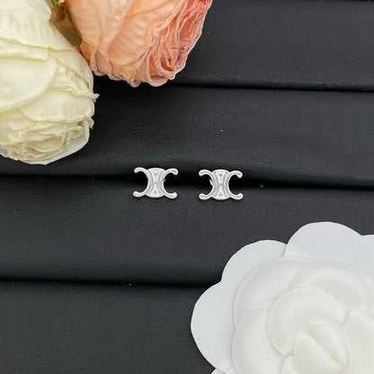 CELINE TRIOMPHE STUD EARRINGS – FULL SET – 1:1 HIGH END