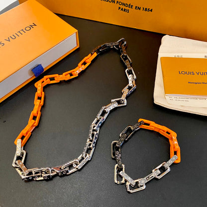 LOUIS VUITTON WORLD TOUR BRACELET/NECKLACE  – Full Set  - 1:1 HIGH END