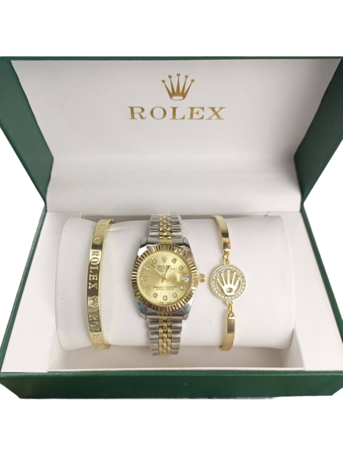 ROLEX SET | WATCH + 2 STRAPES + BOX | UNISEX