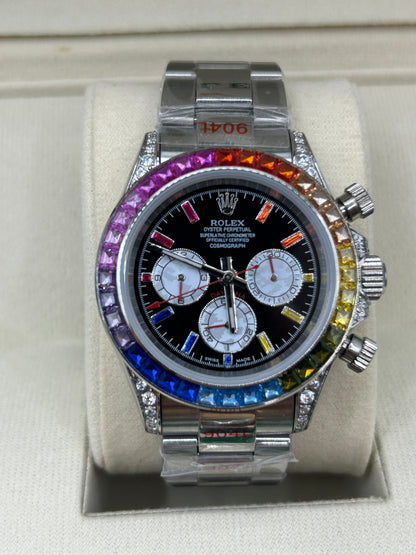 ROLEX DAYTONA RAINBOW ICED 40mm U1 FACTORY - AUTOMATIK