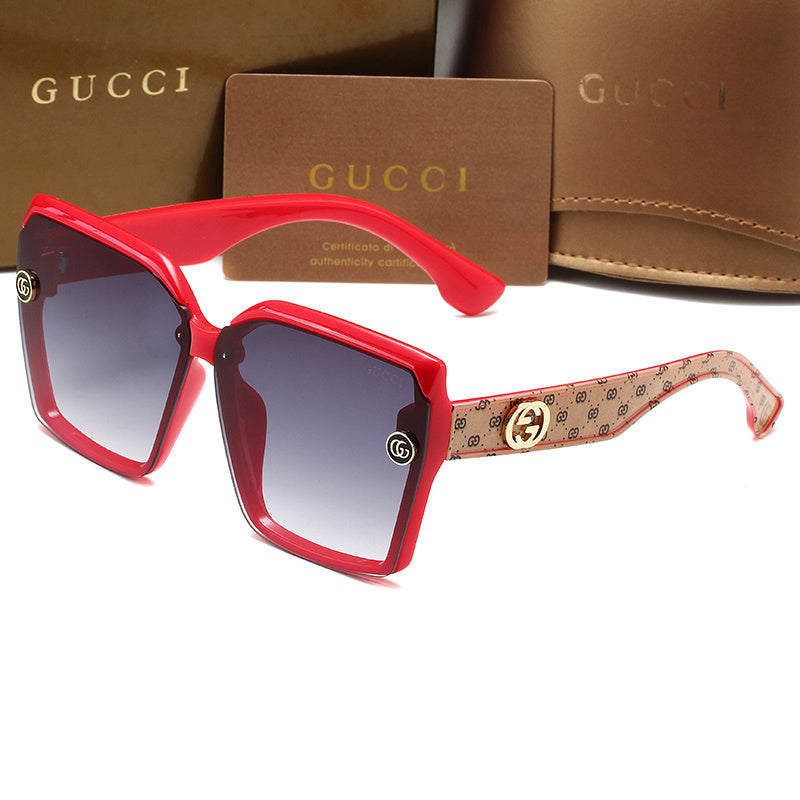 GUCCI OVERSIZED GEOMETRIC SUNGLASSES – FULL SET – 1:1 HIGH END