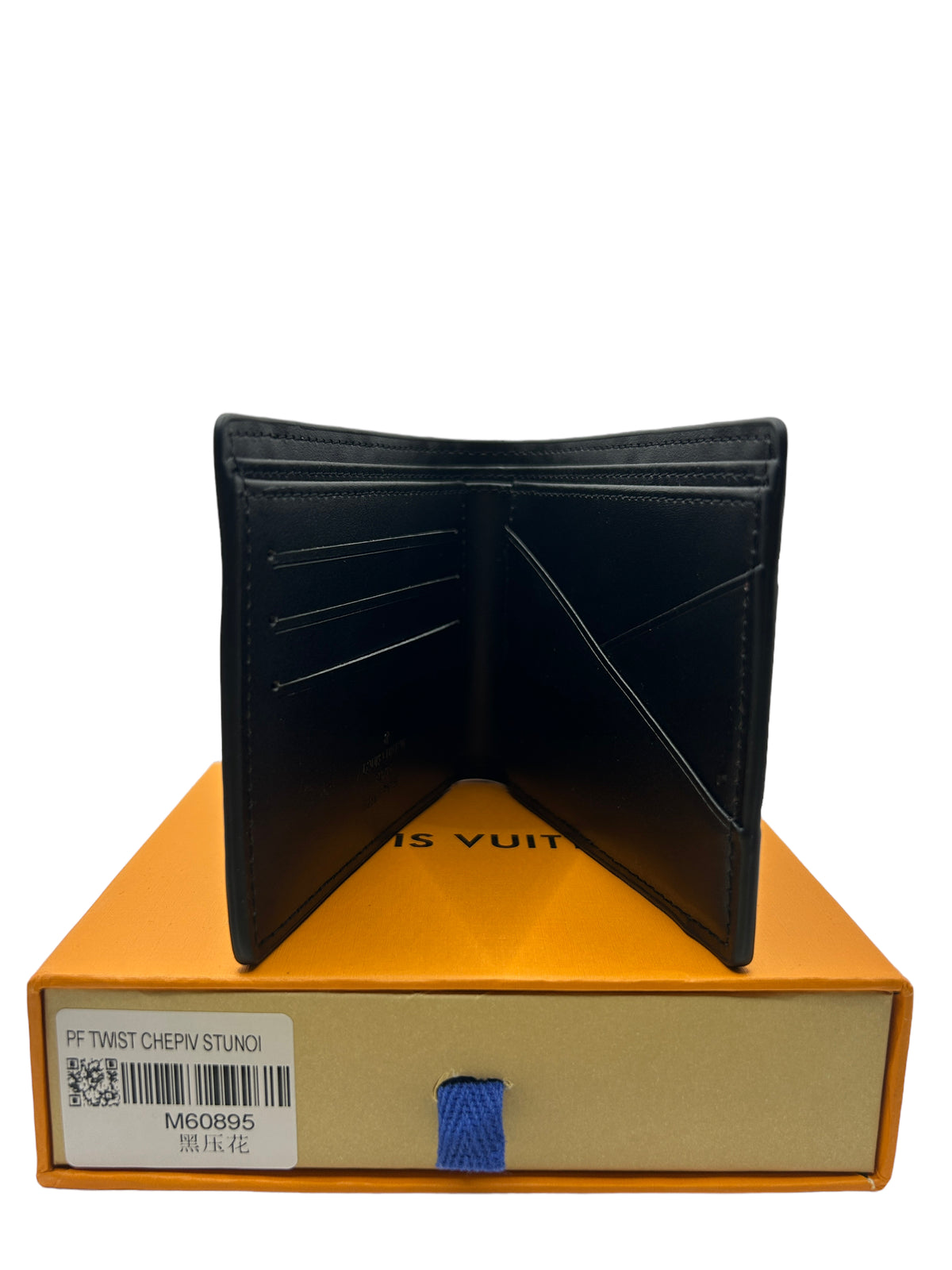 LOUIS VUITTON PORTMONEE WALLET mit Box - MULTIPLE - SPECIAL BLACK