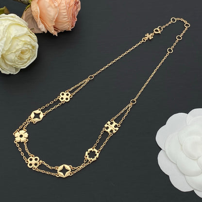 LOUIS VUITTON MONOGRAM FLOWER NECKLACE – Full Set - 1:1 HIGH END