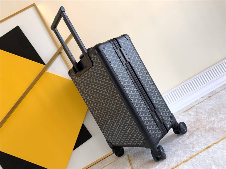 Goyard 1:1 Premium Trolley Suitcase – Luxury Chevron Design, Various Colors