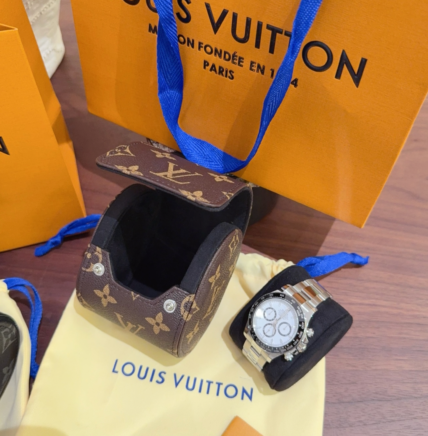 LOUIS VUITTON WATCH TRAVEL CASE – Full Set  - 1:1 HIGH END