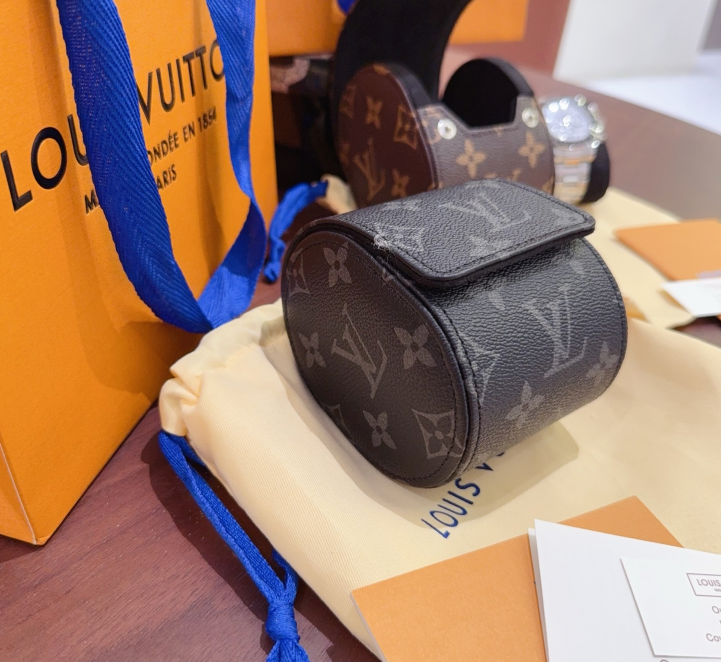 LOUIS VUITTON WATCH TRAVEL CASE – Full Set  - 1:1 HIGH END