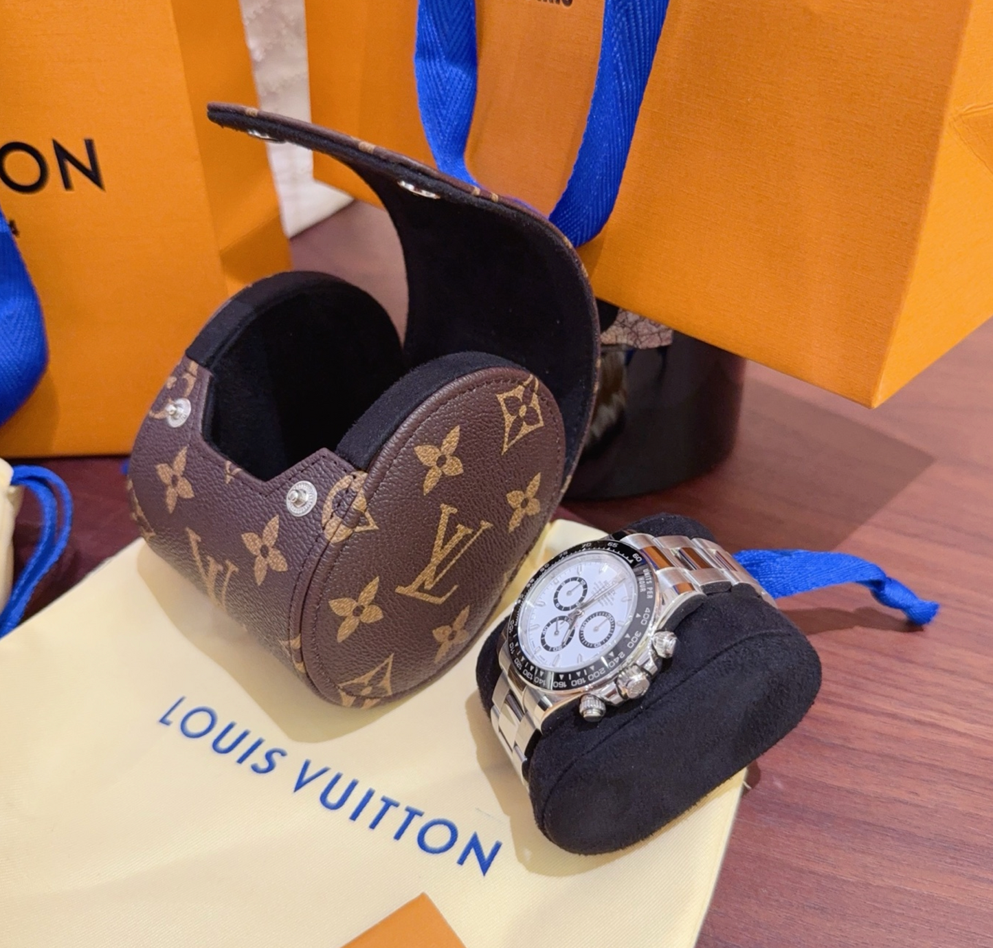 LOUIS VUITTON WATCH TRAVEL CASE – Full Set  - 1:1 HIGH END