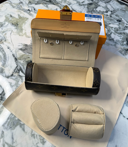 LOUIS VUITTON 2-SLOT WATCH TRAVEL CASE – Full Set  - 1:1 HIGH END (Kopie)