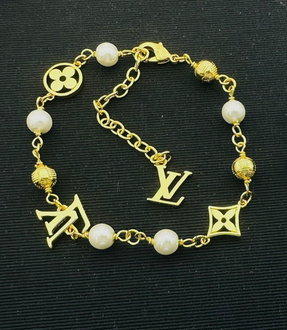 LOUIS VUITTON PEARL MONOGRAM BRACELET – Full Set - 1:1 HIGH END