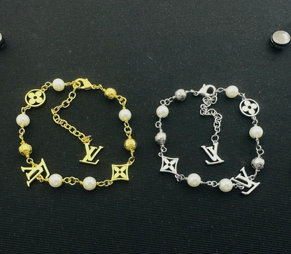 LOUIS VUITTON PEARL MONOGRAM BRACELET – Full Set - 1:1 HIGH END
