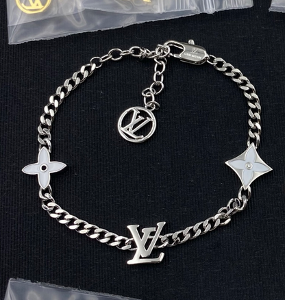LOUIS VUITTON MONOGRAM FLOWER CHAIN BRACELET – FULL SET – 1:1 HIGH END