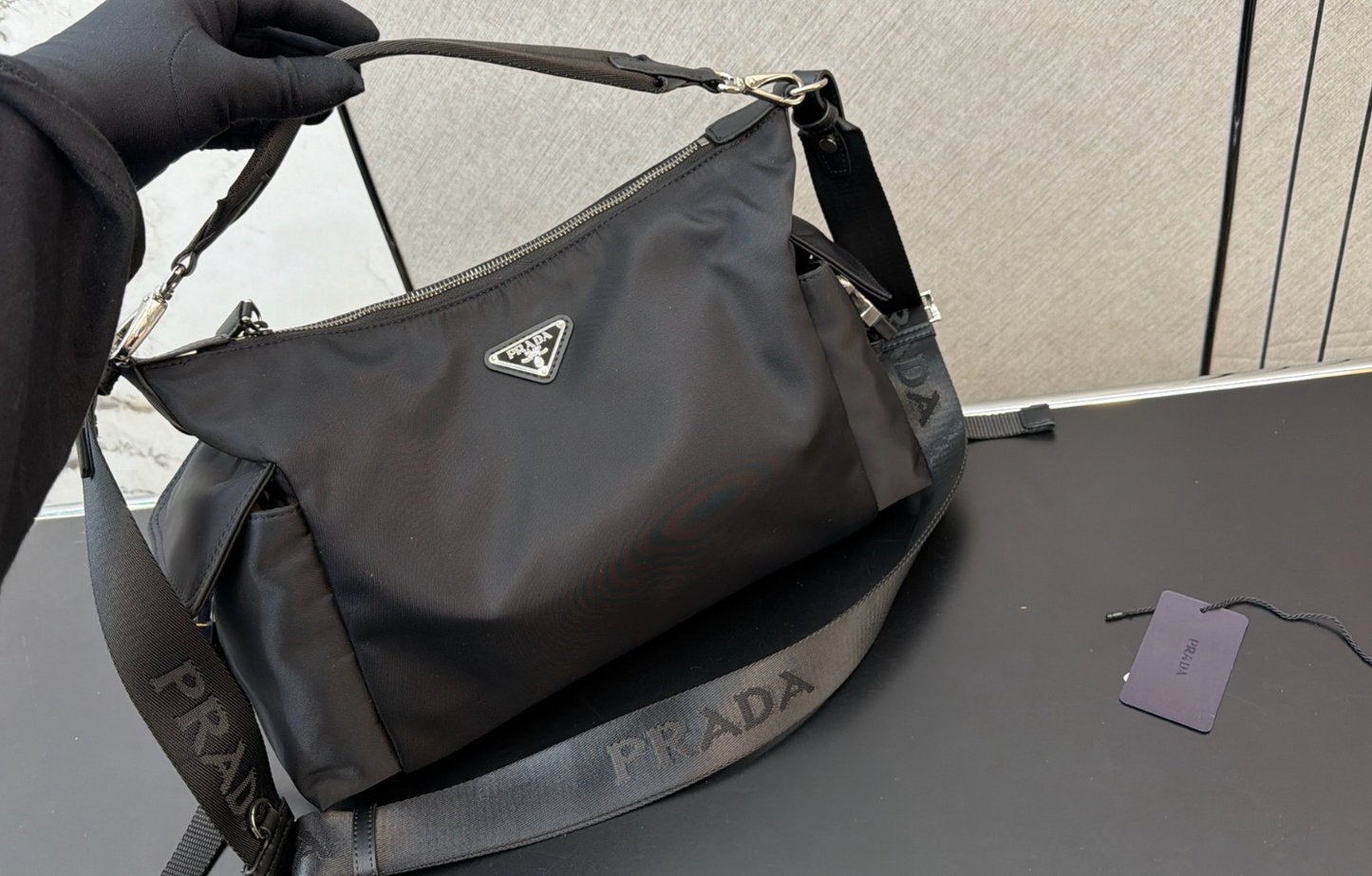 PRADA RE-NYLON BOSTON BAG 35CM/37CM/42CM – FULL SET – 1:1 HIGH END