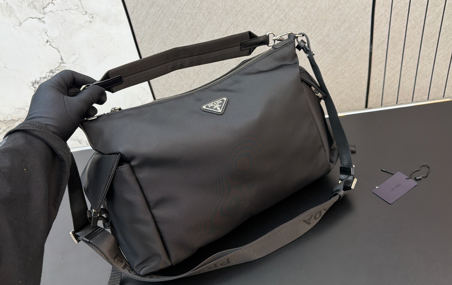 PRADA RE-NYLON BOSTON BAG 35CM/37CM/42CM – FULL SET – 1:1 HIGH END