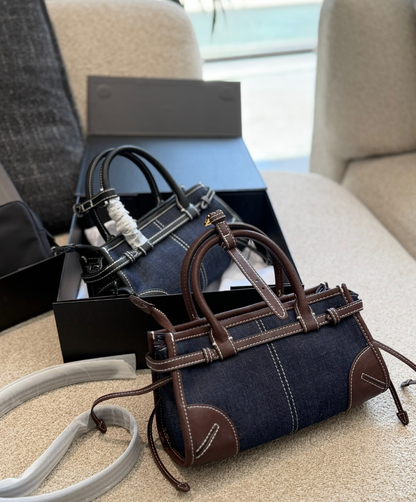 PRADA BONNIE DENIM HANDBAG – FULL SET – 1:1 HIGH END