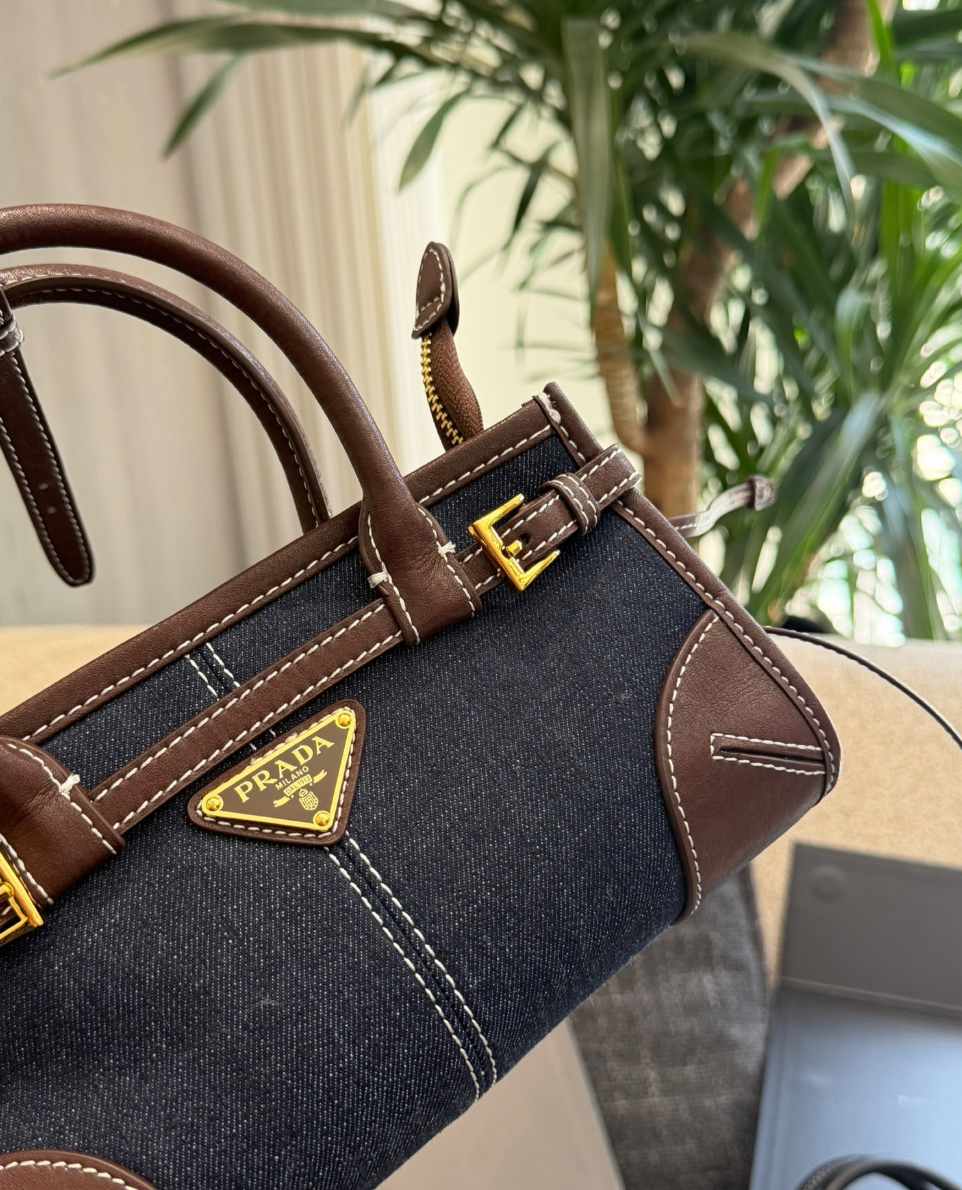 PRADA BONNIE DENIM HANDBAG – FULL SET – 1:1 HIGH END