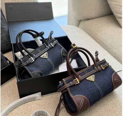 PRADA BONNIE DENIM HANDBAG – FULL SET – 1:1 HIGH END