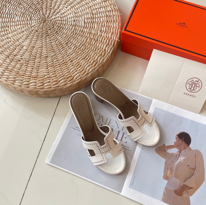 HERMÈS ORAN LEATHER SANDALS – FULL SET – 1:1 HIGH END