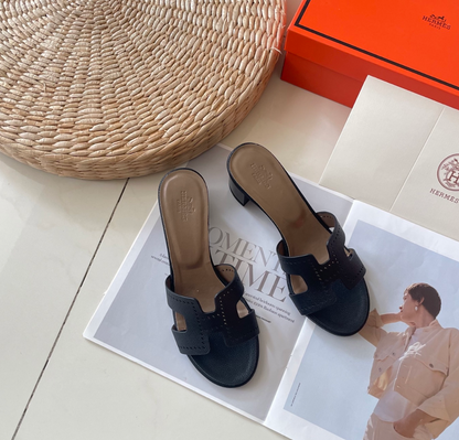 HERMÈS ORAN LEATHER SANDALS – FULL SET – 1:1 HIGH END