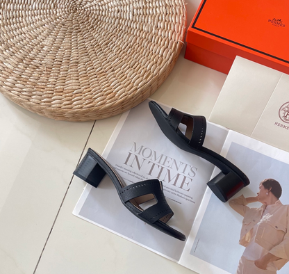 HERMÈS ORAN LEATHER SANDALS – FULL SET – 1:1 HIGH END