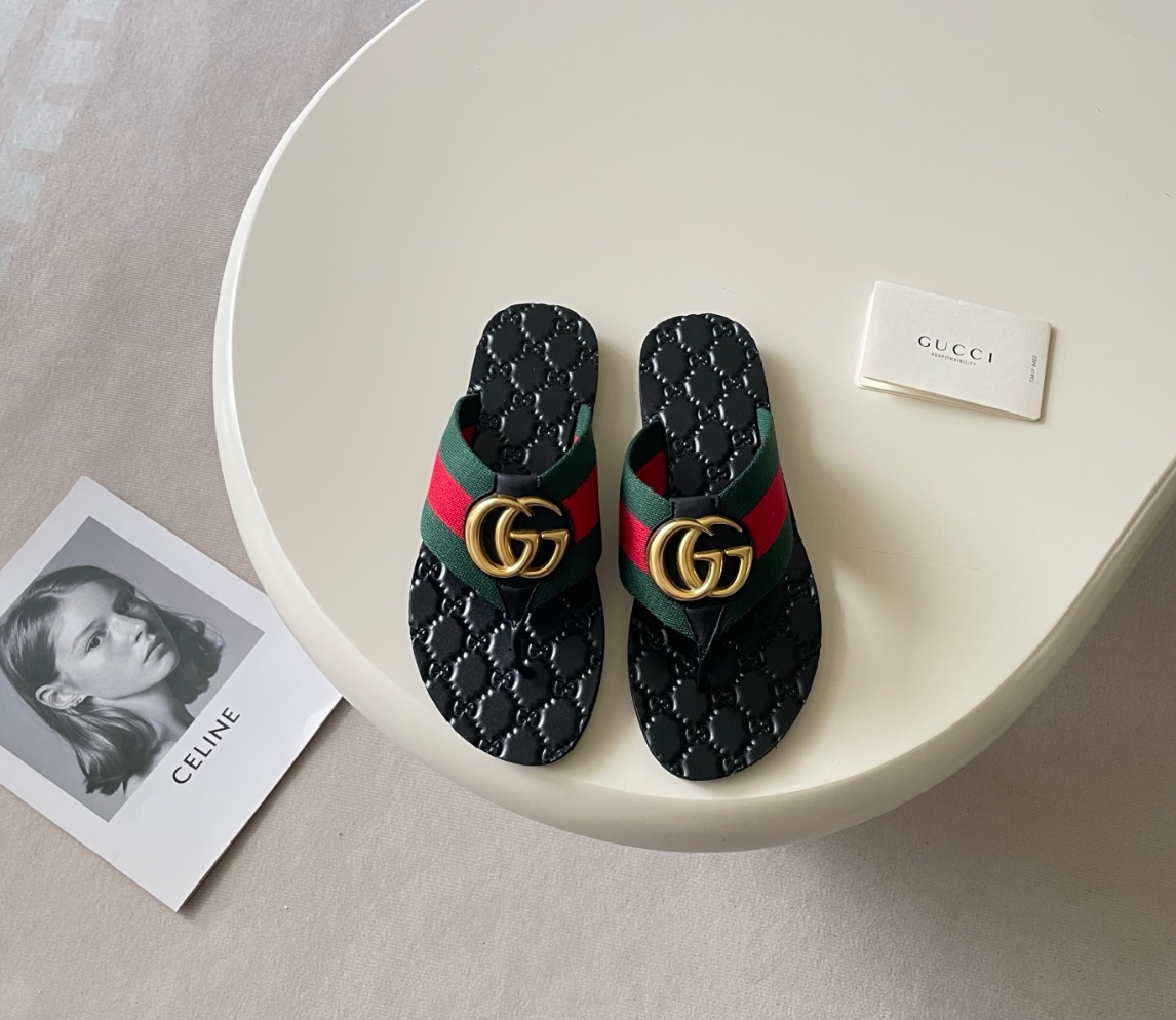GUCCI GG LOGO SLIDES – FULL SET – 1:1 HIGH END
