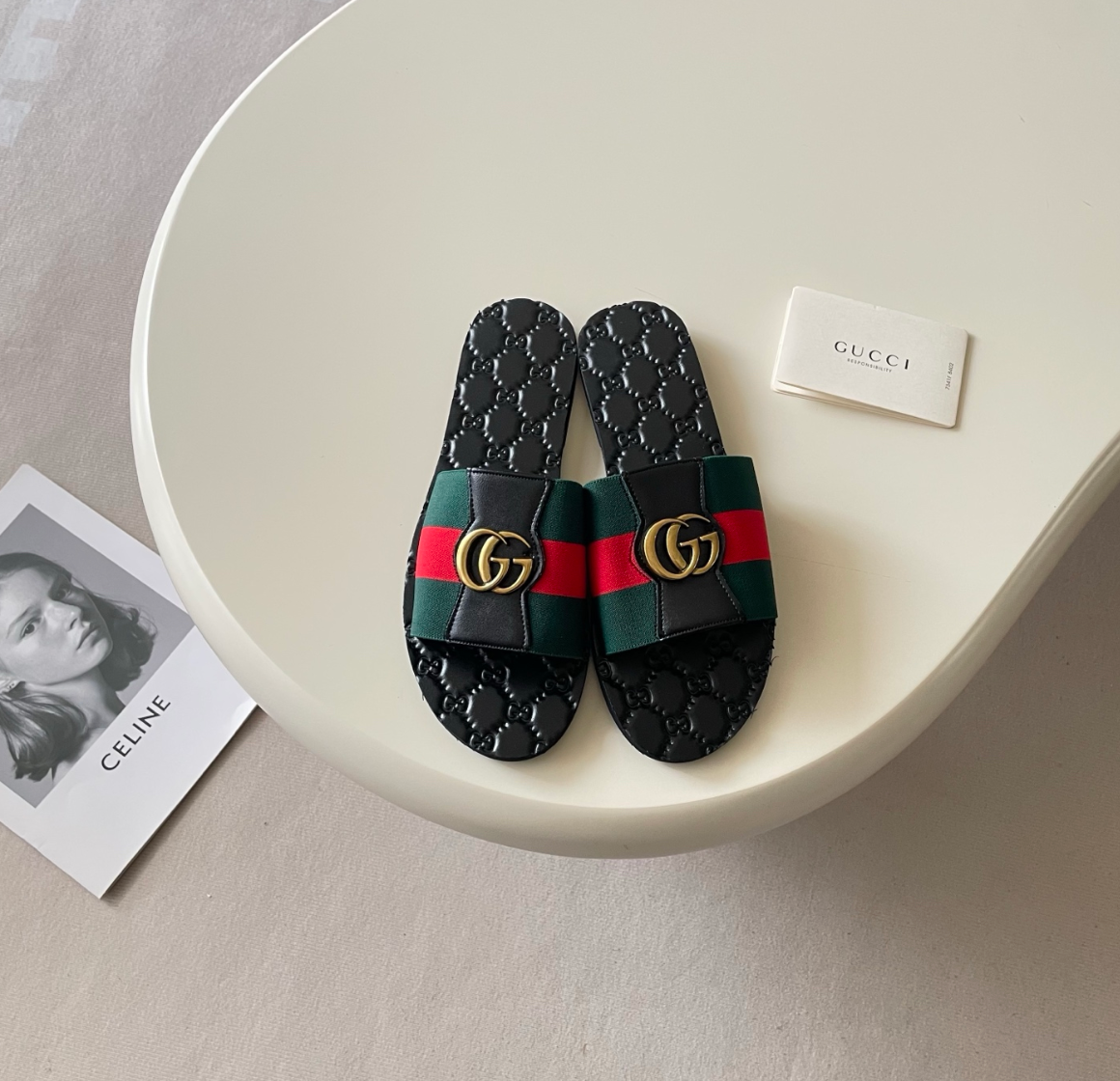 GUCCI GG LOGO SLIDES – FULL SET – 1:1 HIGH END