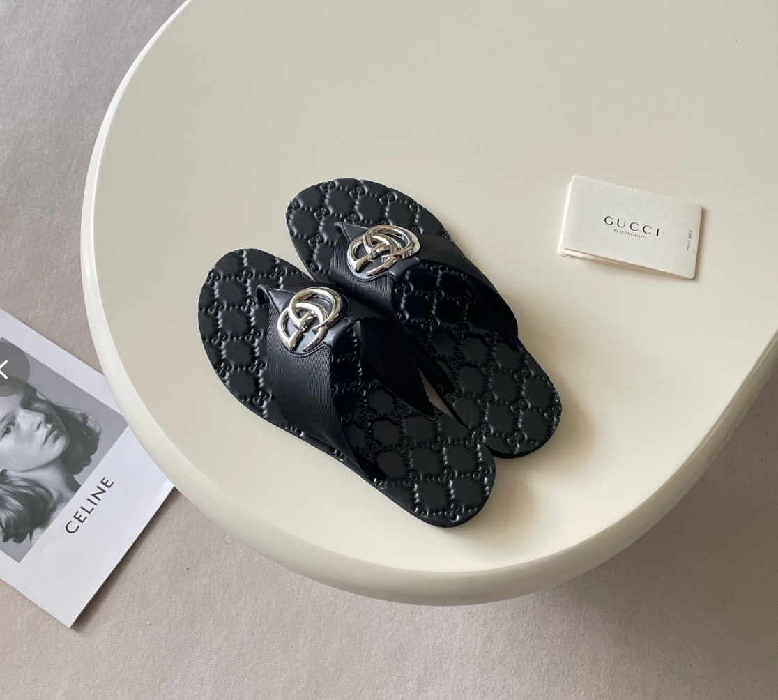 GUCCI GG LOGO SLIDES – FULL SET – 1:1 HIGH END