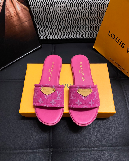 LOUIS VUITTON MONOGRAM SLIDE SANDALS – FULL SET – 1:1 HIGH END