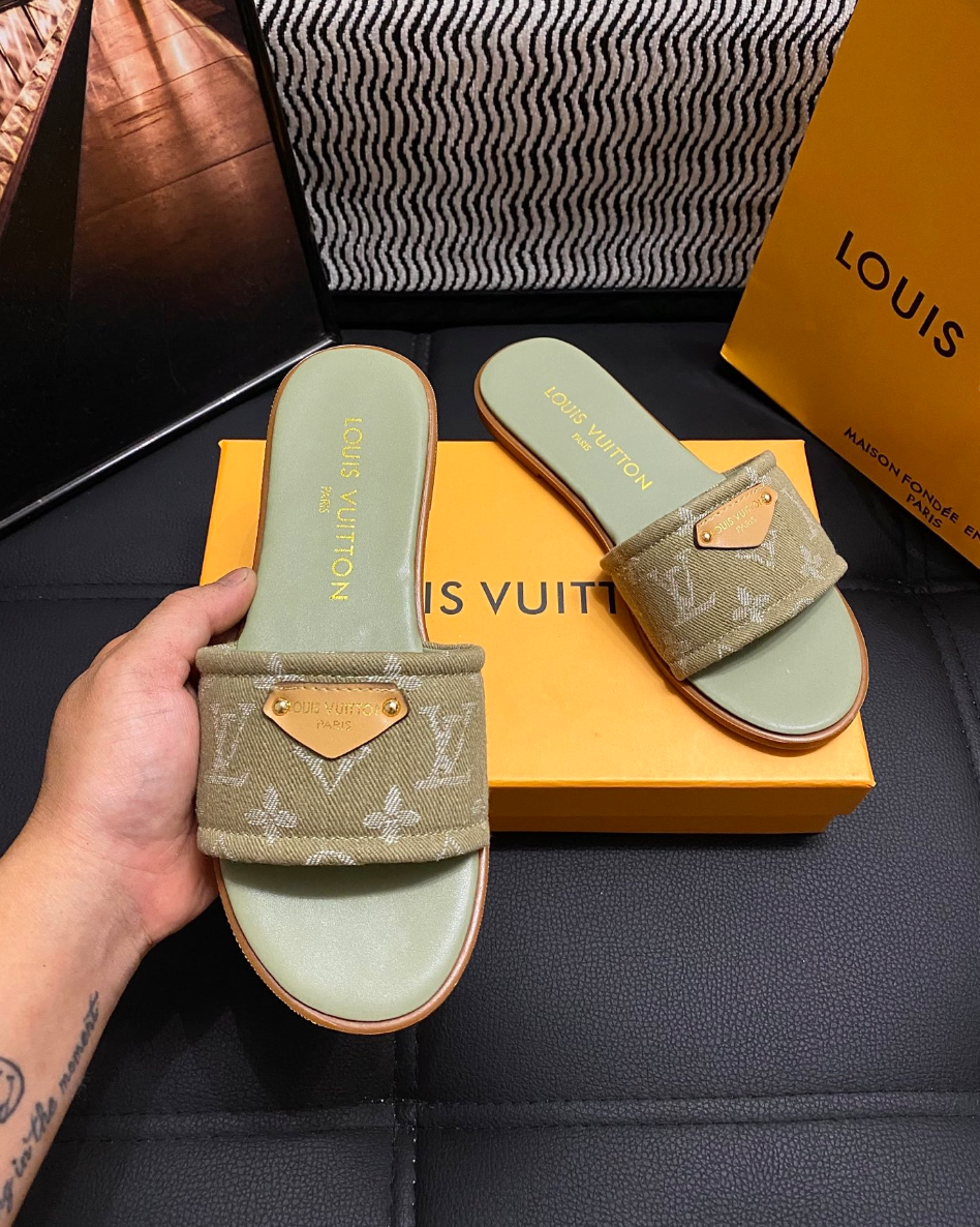 LOUIS VUITTON MONOGRAM SLIDE SANDALS – FULL SET – 1:1 HIGH END
